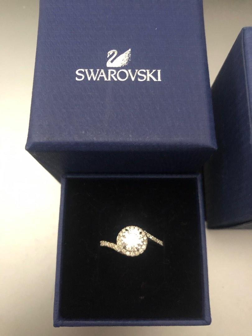 Swarovski attract cheap swirl ring