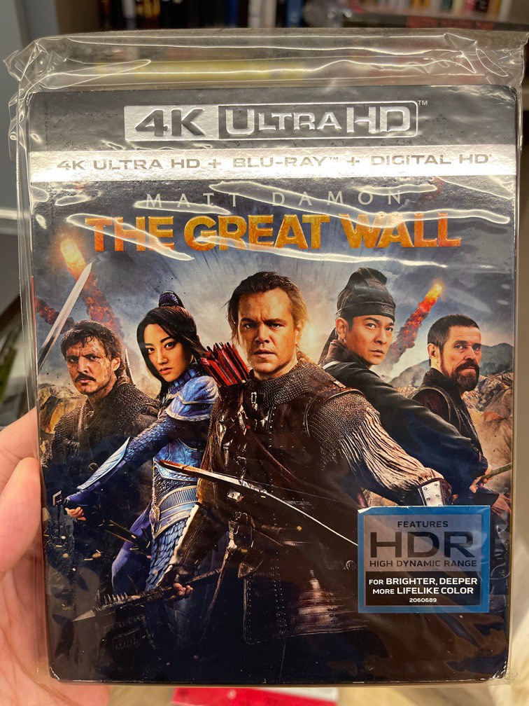 The Great Wall 4K Blu ray, Hobbies & Toys, Music & Media, CDs & DVDs on Carousell