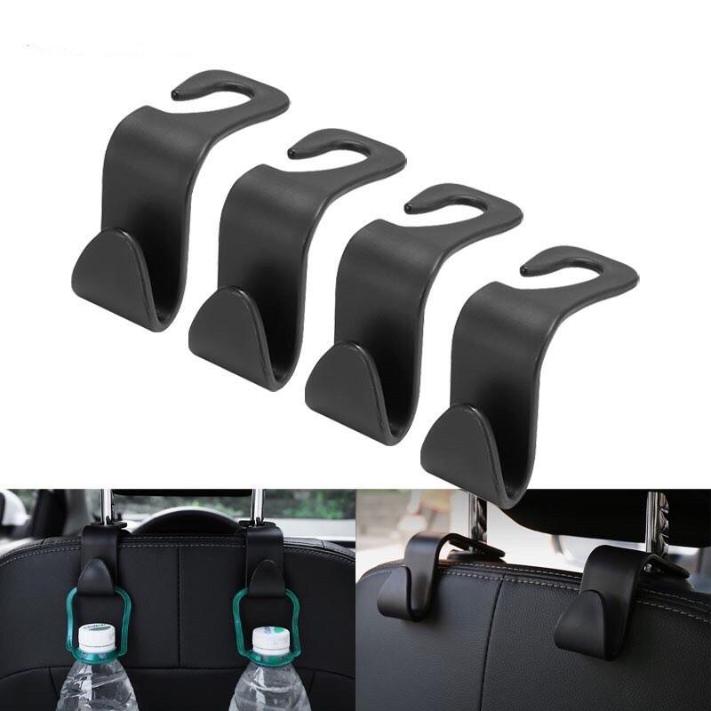 Car Seat Back Hook PU Leather Hanger Backseat Auto Back Universal Headrest  Storage Holder Car Interior Accessories