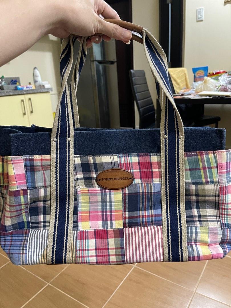Tommy hilfiger plaid hotsell bag