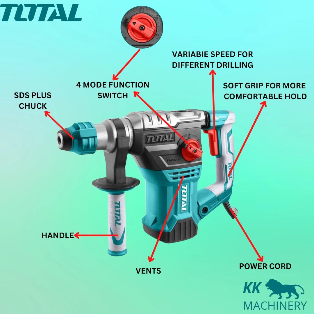 Total rotary shop hammer 1500w
