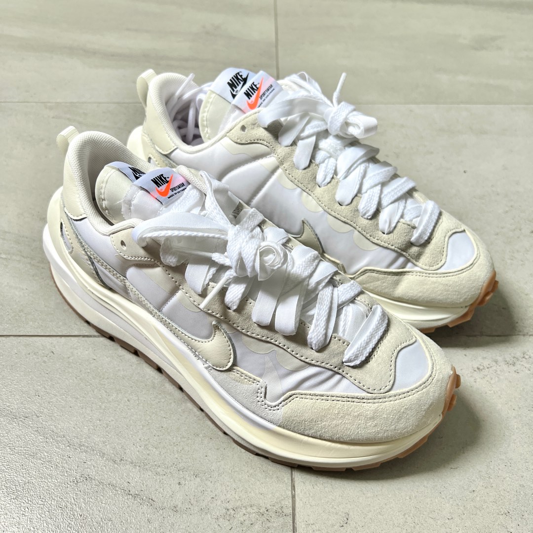 US8) Sacai x Nike Vaporwaffle White Gum Ldwaffle, Men's Fashion