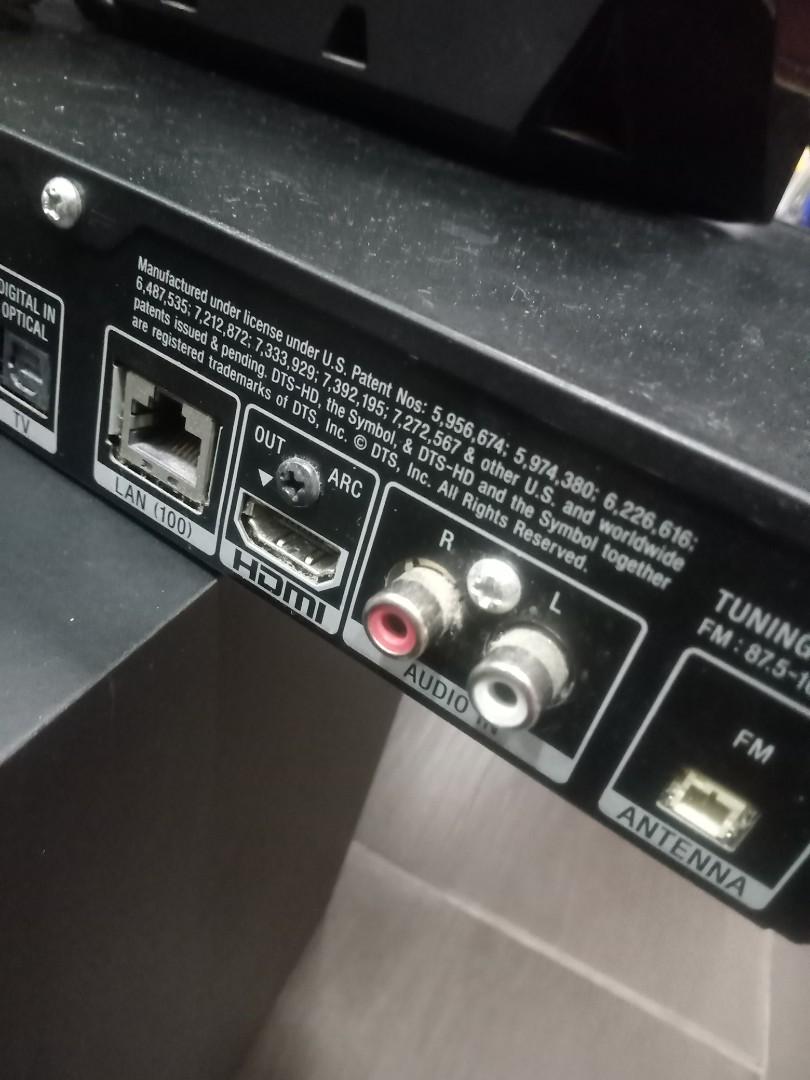 Used Sony BDVE6100 Bluray Home Theater System Set With 5.1 Channel