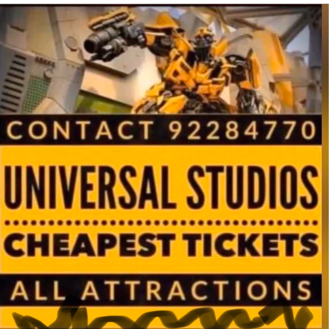 USS tickets UNIVERSAL STUDIOS TICKET, Tickets & Vouchers, Event
