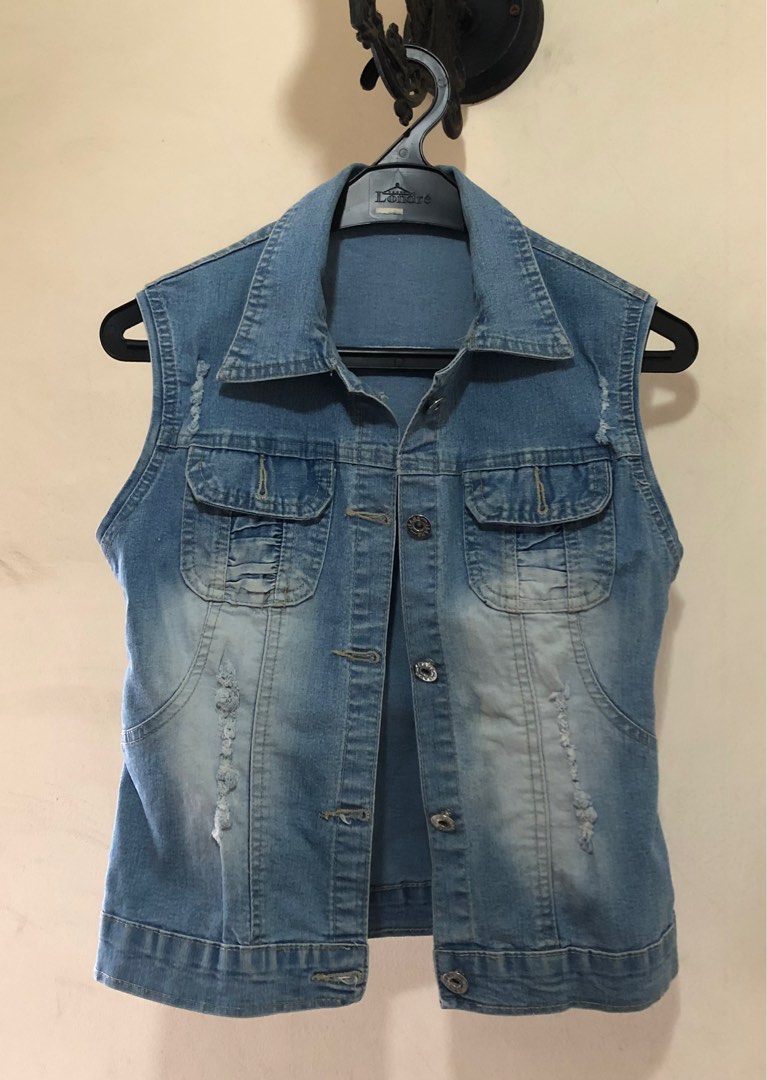 Vest jeans outlet wanita