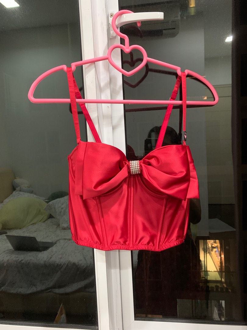 Victoria Secret Dream Angels Satin Bow Front Push Up Without