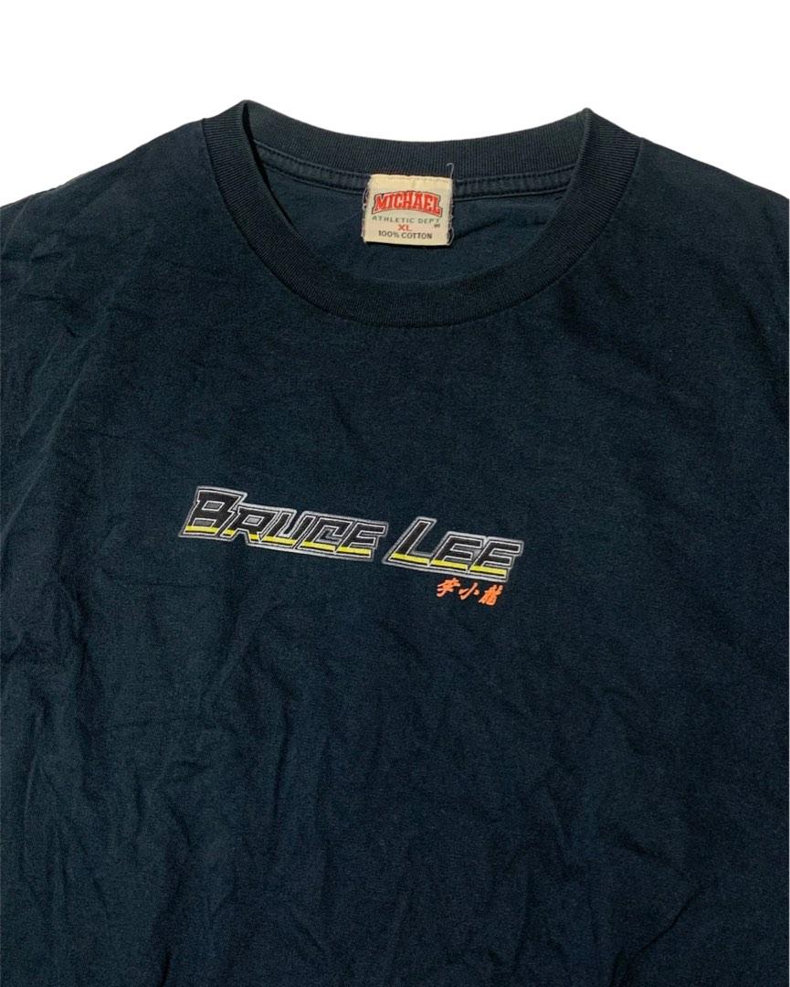 Vintage Bruce Lee Mullet Type Bootleg Michael Tag, Men's Fashion, Tops