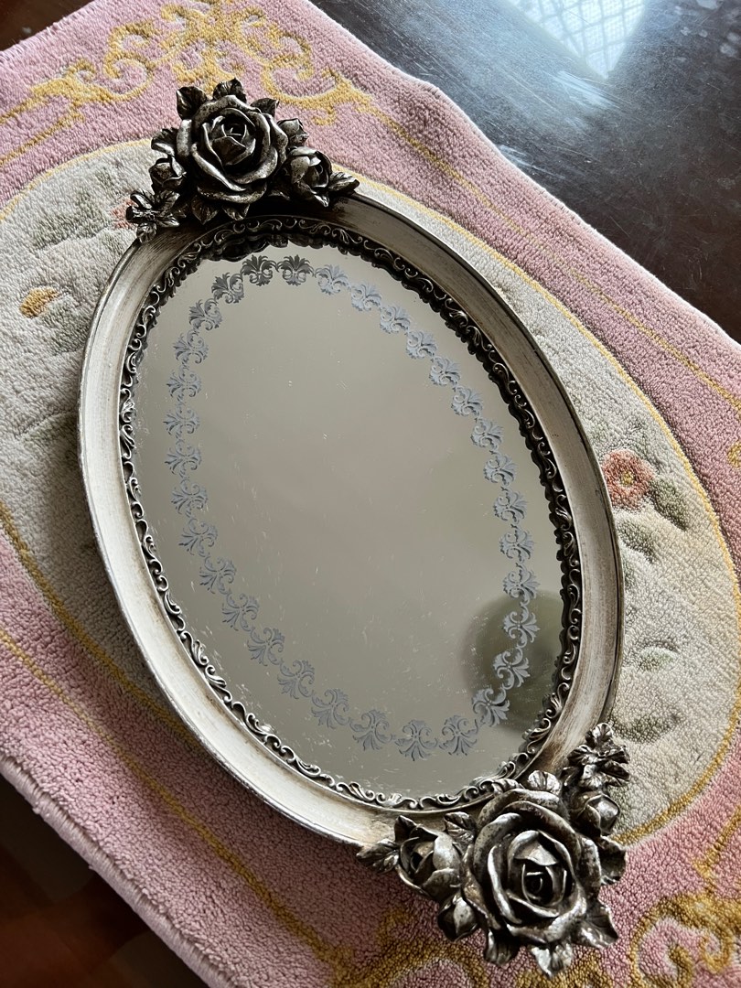 Vintage mirror tray, Furniture & Home Living, Kitchenware & Tableware