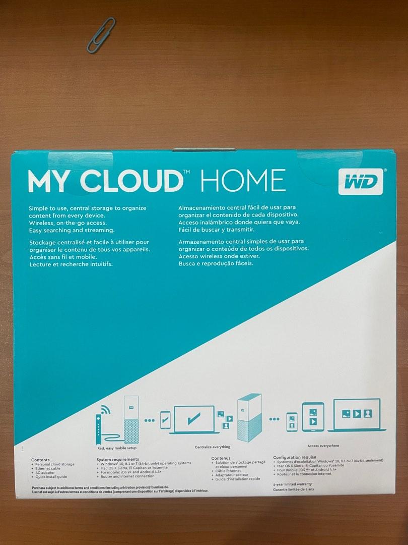 WD 4TB My Cloud Home Personal Cloud Storage for PC/Windows & Mac