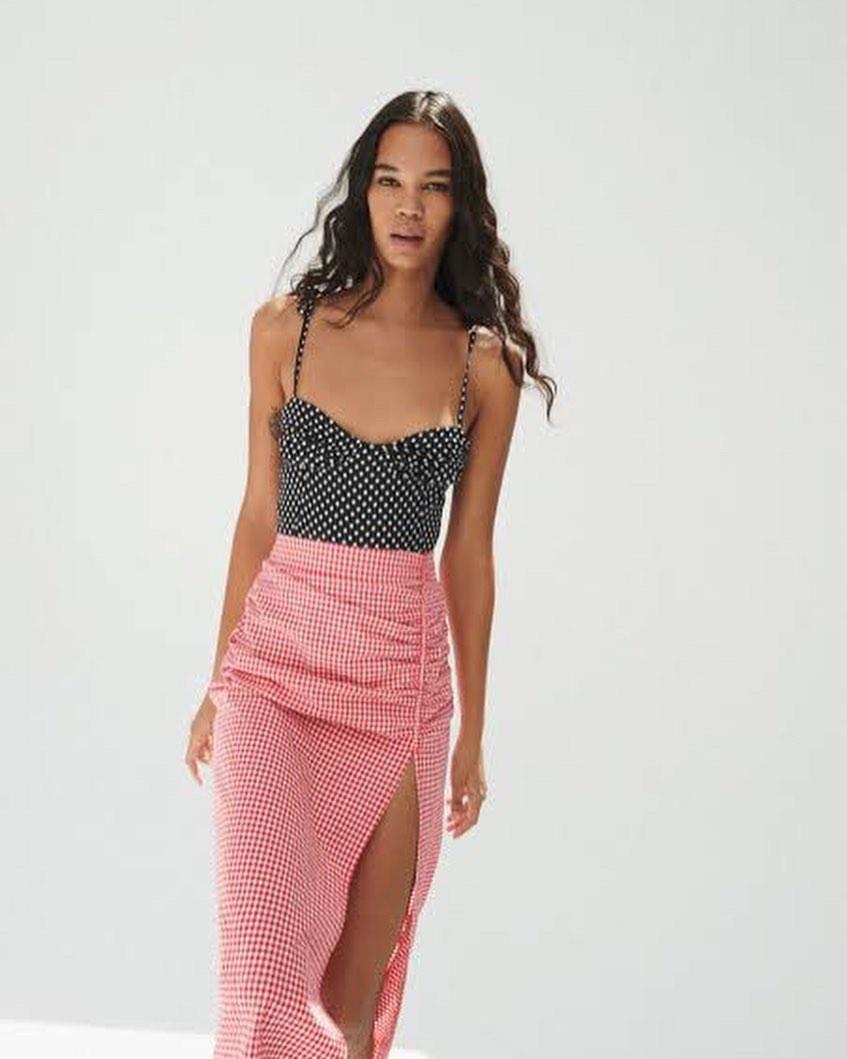 zara polka dot bodysuit