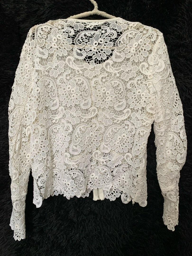 zara off white blazer