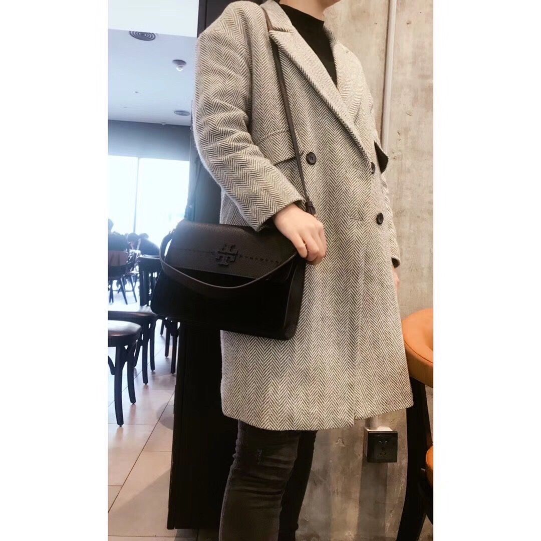 11.11 Tory Burch Mcgraw Mixed Suede Shoulder bag