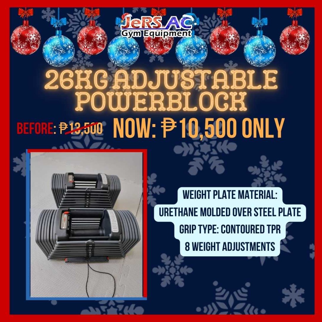 26KG Adjustable Powerblock, Sports Equipment, Exercise & Fitness ...