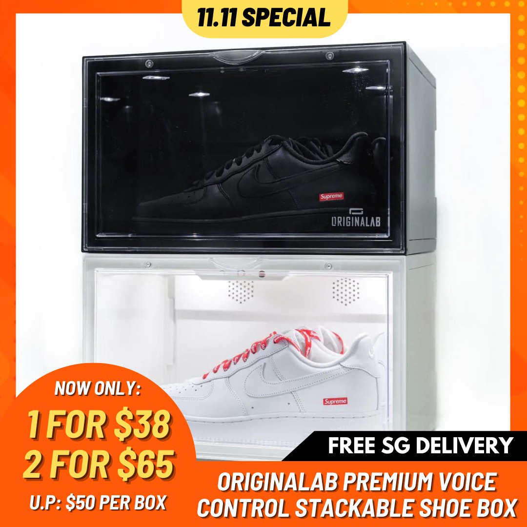 (2 for 65) ORIGINALAB Premium LED + Voice Control Shoe Box Dual Lite