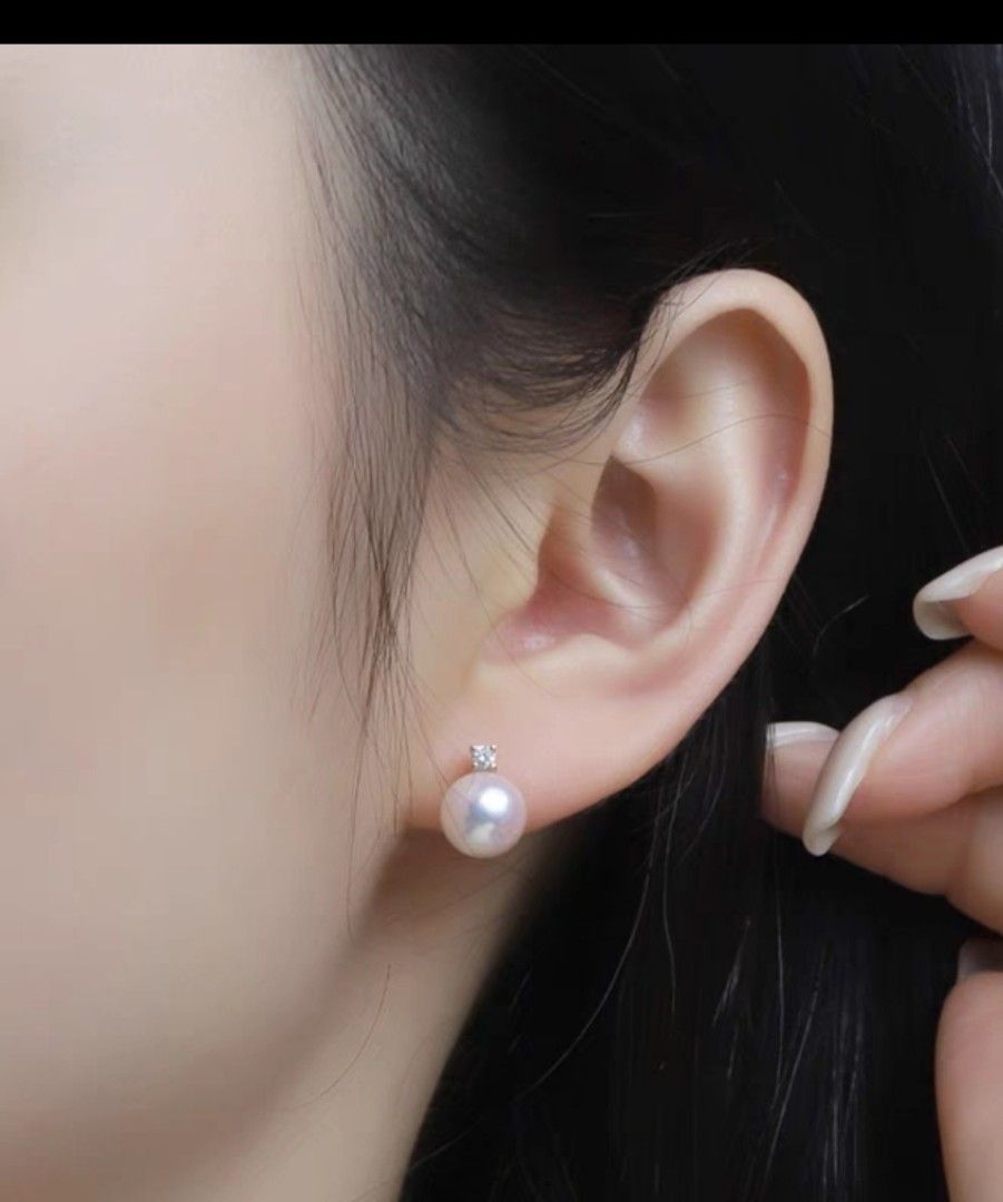 Pink akoya pearl earrings shop