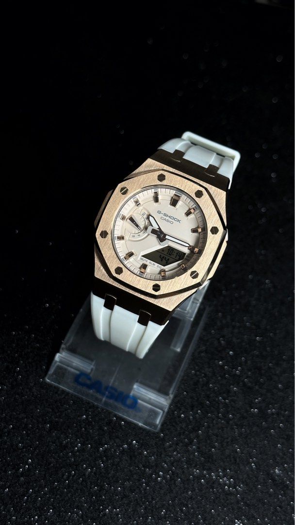 CasiOak GMA S2100 42mm Sweet Pink Face with Rose Gold Index