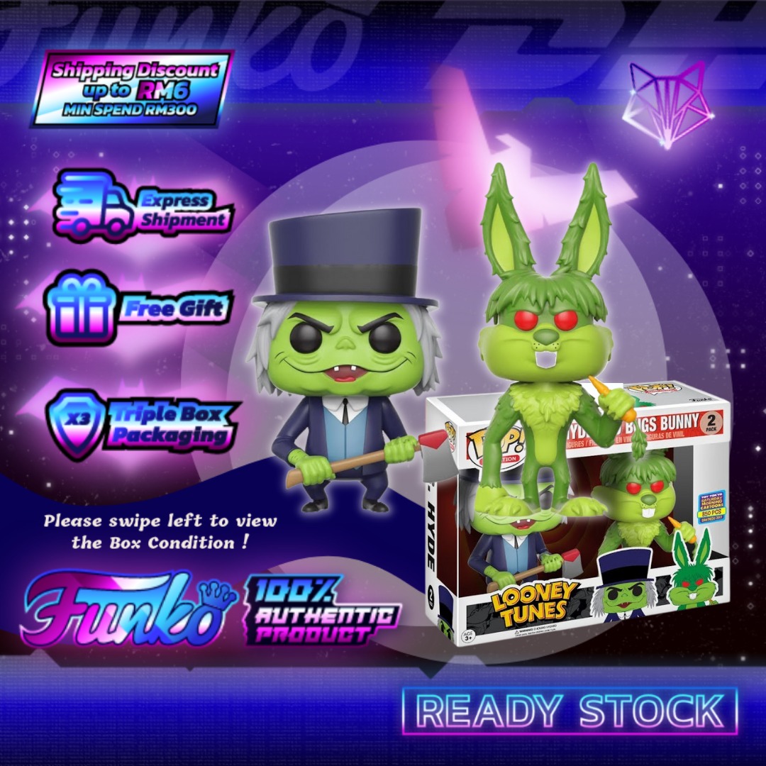 Mr hyde and bugs bunny funko pop best sale