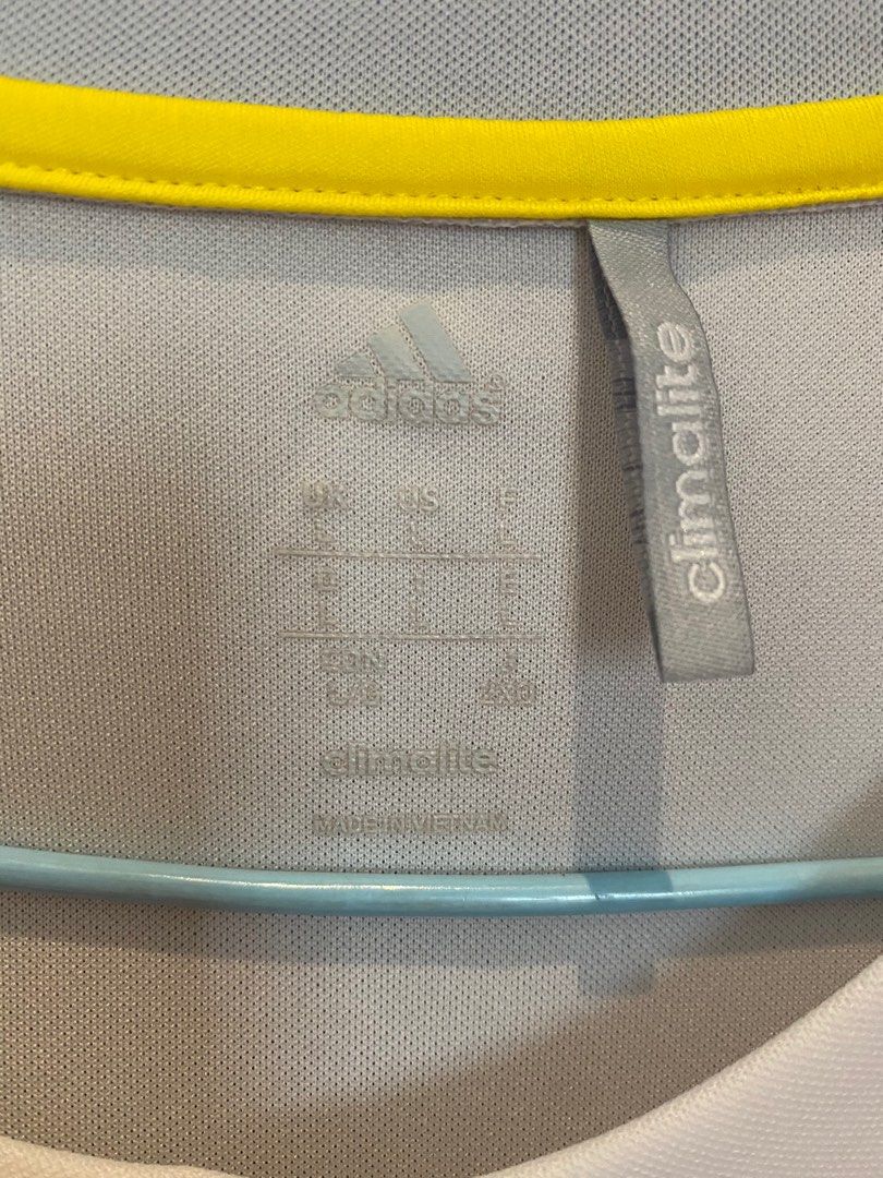 Adidas Dri fit climalite white tshirt, Men's Fashion, Activewear on