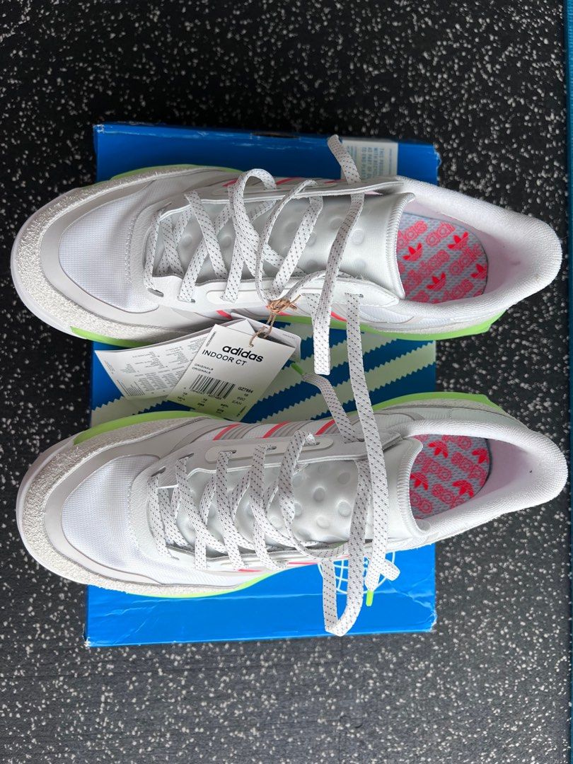 Adidas originals modern indoor men's trainers in white and lime / mens  sneakers / sport shoes for men size 10 UK, Men's Fashion, Footwear,  Sneakers on Carousell