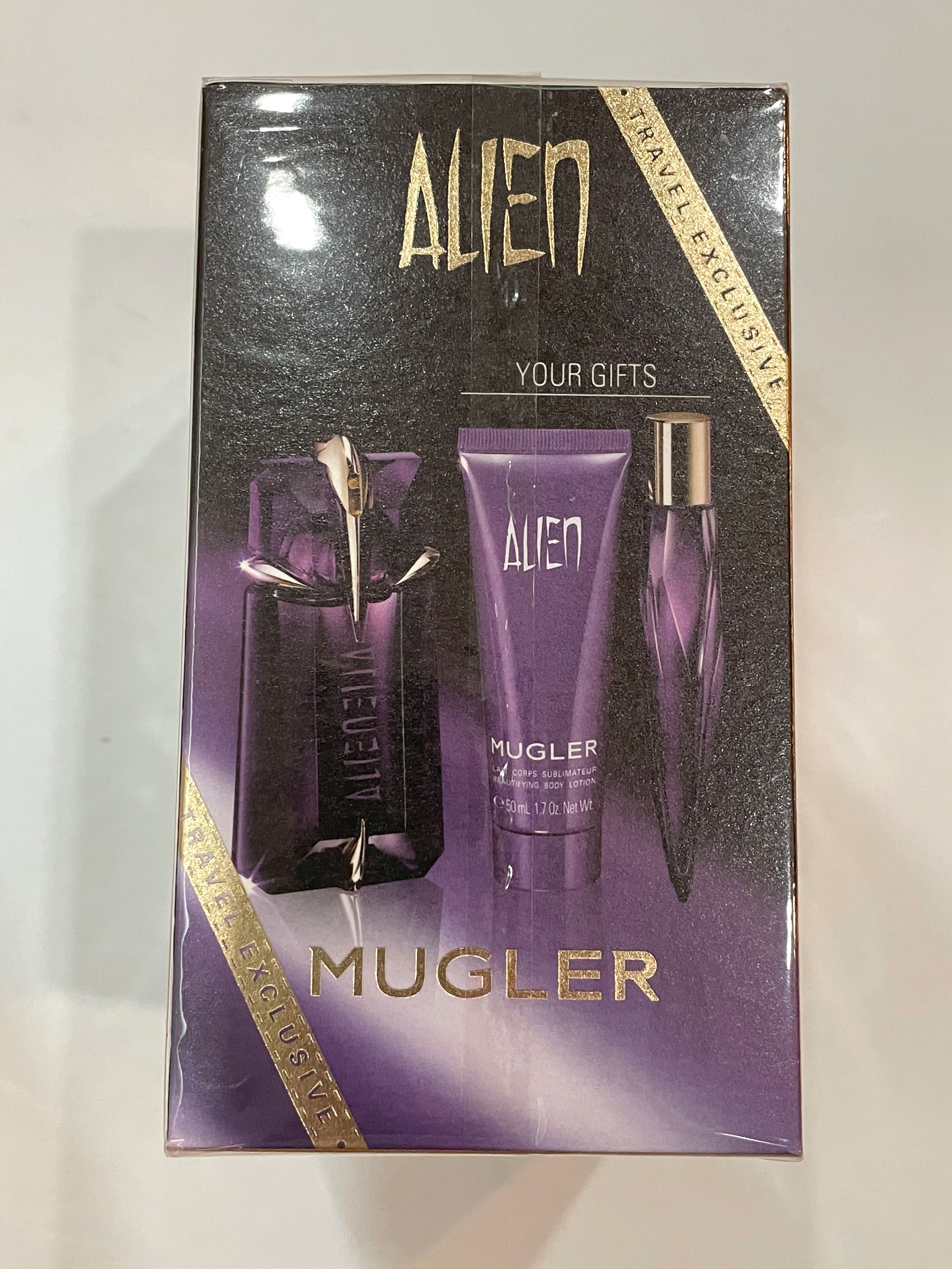 Alien Perfume Gift Set For Women 60Ml+10Ml Purse Spray+ 50Ml Body Lotion,  Beauty & Personal Care, Fragrance & Deodorants On Carousell