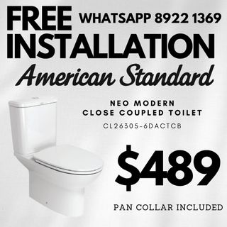 American Standard Toilet Bowl with Installation Collection item 1