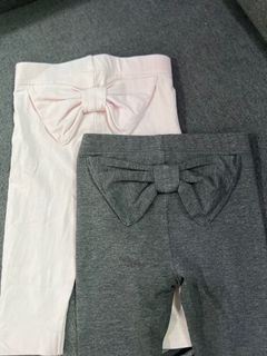 ANKO BABY AUSTRALIA BRAND: 2 Pcs Soft Ribbon Cotton Pants (6-12 Months)