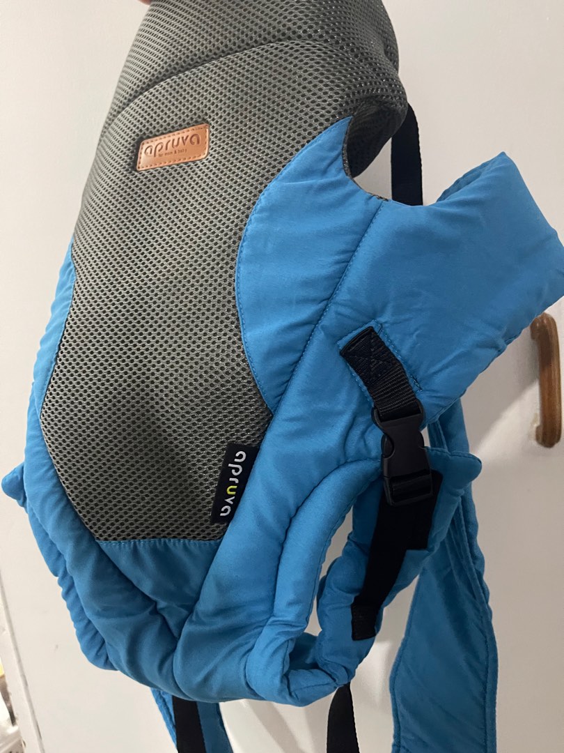 Apruva baby soft carrier (slate blue), Babies & Kids, Going Out