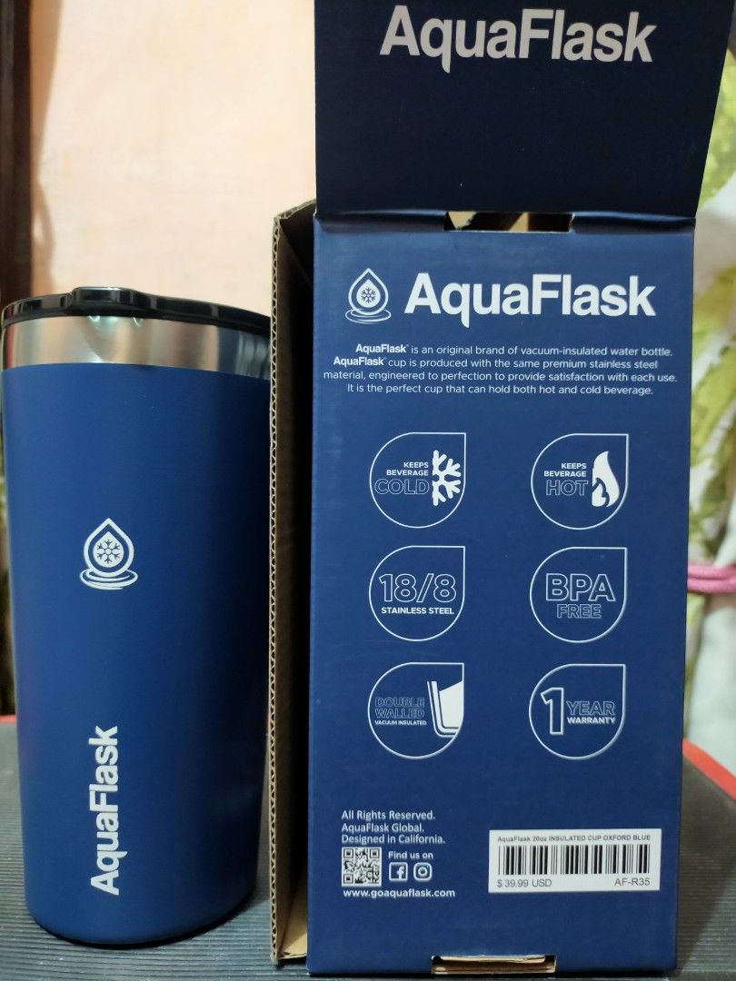 Aqua Flask Vacuum Insulated Cup, Furniture & Home Living, Kitchenware