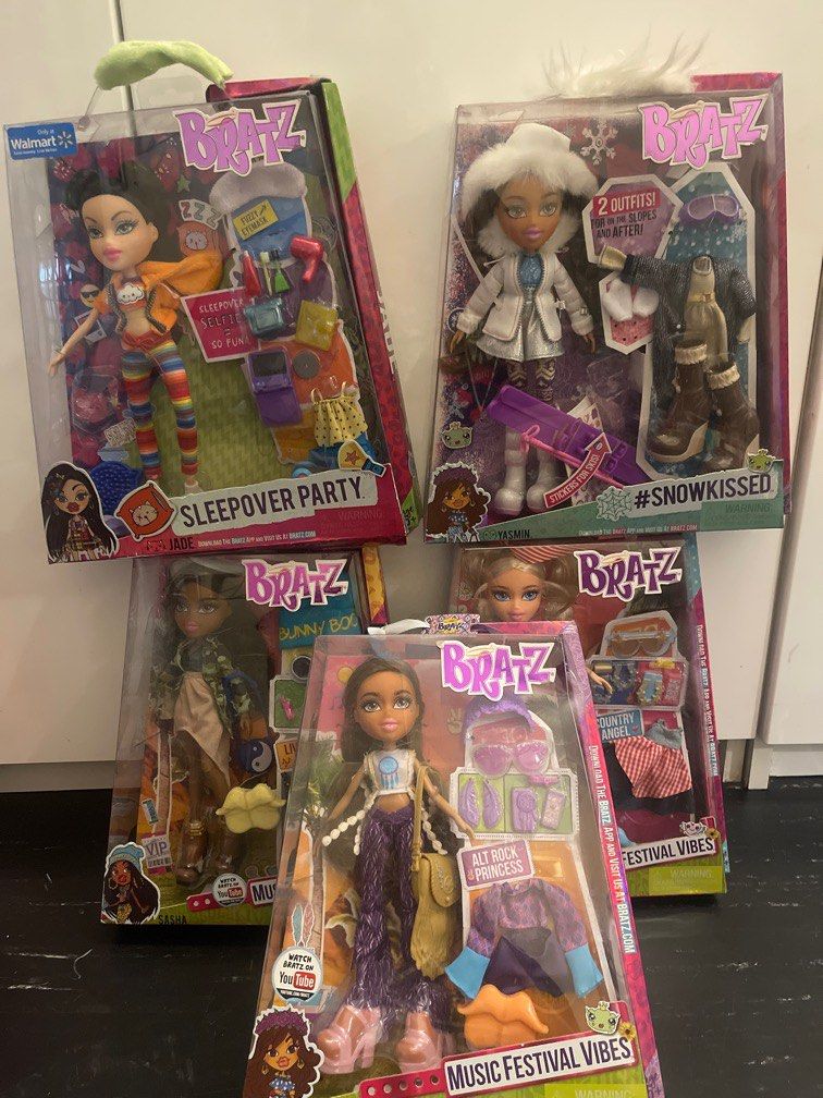 Assorted Bratz Dolls- Music Festival, Snowkissed and Sleepover Party,  Hobbies & Toys, Toys & Games on Carousell
