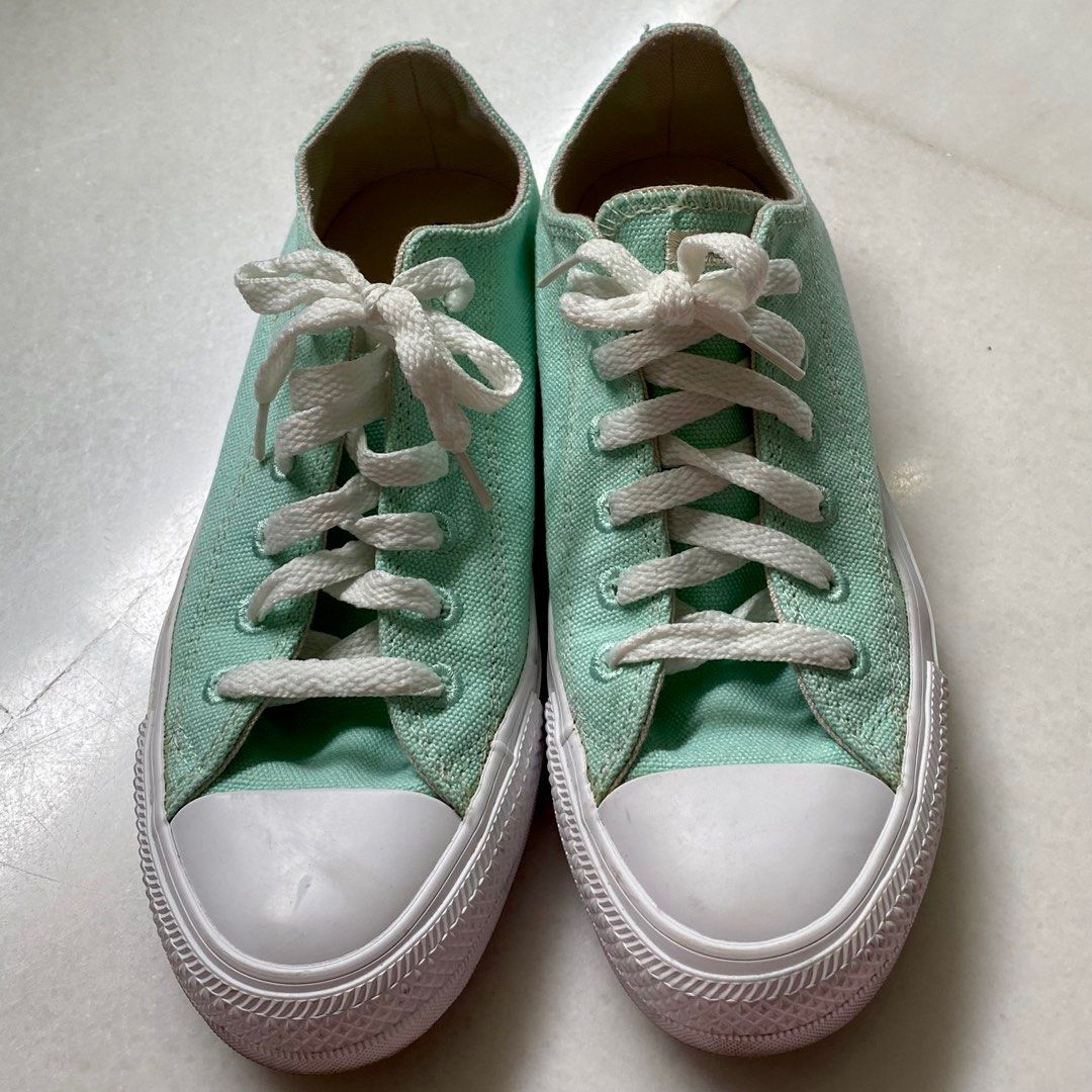 Turquoise sneakers and shoes Converse