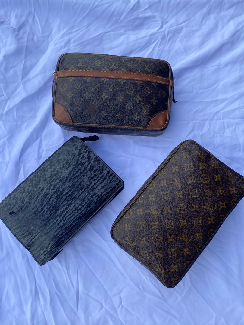 Authentic LV clutch bag, Luxury, Bags & Wallets on Carousell