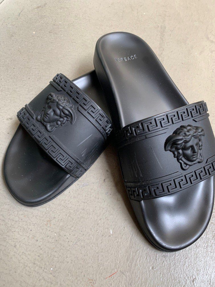 Versace palazzo medusa pool slide sandals cheap