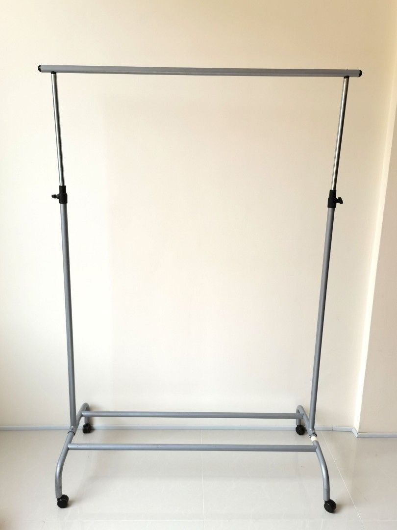 (Available 2 units) IKEA Rigga Clothes Rack with adjustable height up