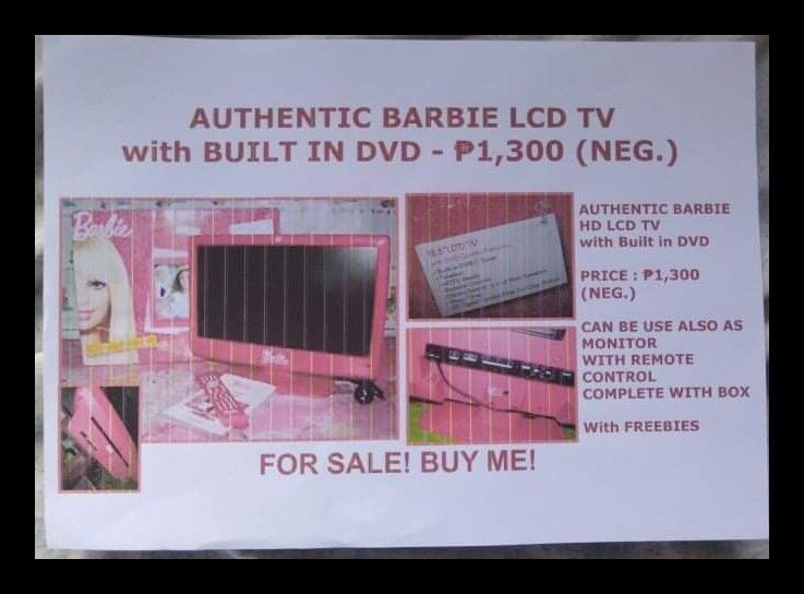 Barbie LCD TV/Monitor, Hobbies & Toys, Toys & Games on Carousell