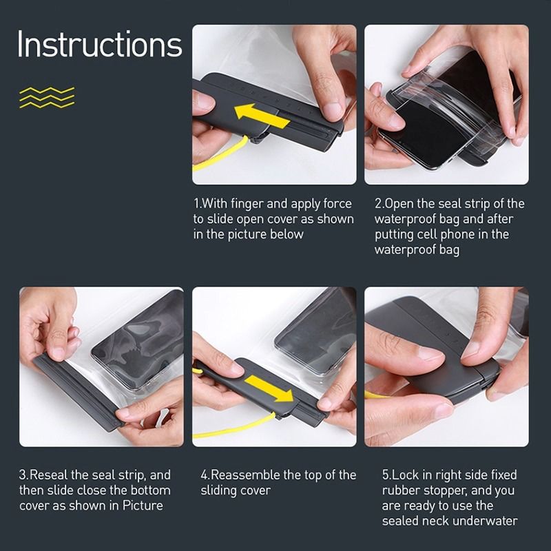 Baseus Smart Phone Let's Go Waterproof Bag Protects Mobile Phone ...