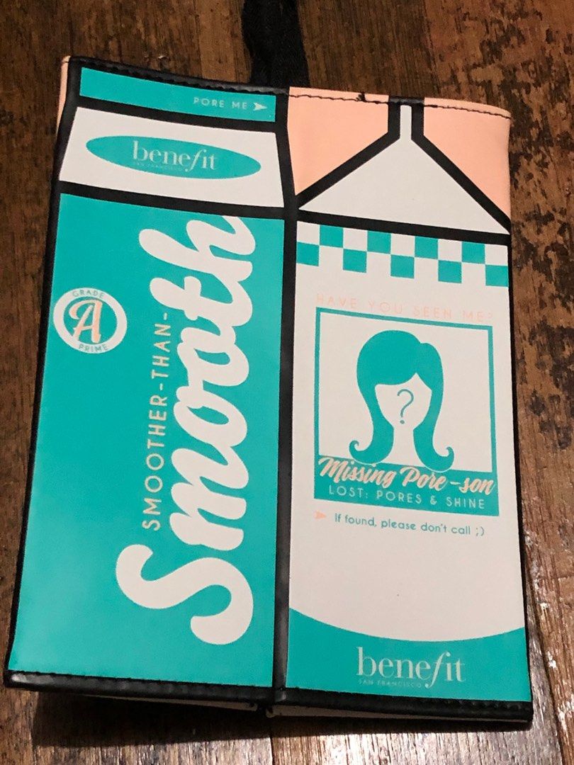 Benefit 2019 Pore Milk Bag (Category: Makeup) located in Quezon City. Submitted by mikkos_closet (Listing ID 1195984113, Image 1). Description: Brand new/ Unused.