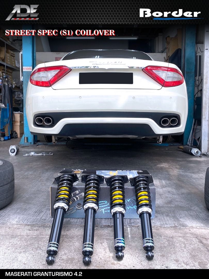 BORDER STREET SPEC (S1) COILOVER ON MASERATI GRANTURISMO 4.2, Car ...