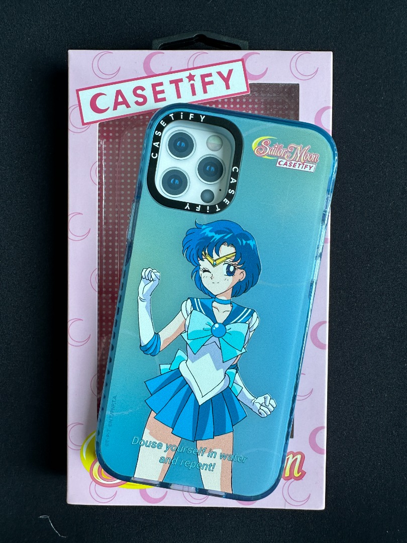 Casetify Sailor Moon Sailor Mercury for iPhone 12 Pro, Telepon Seluler