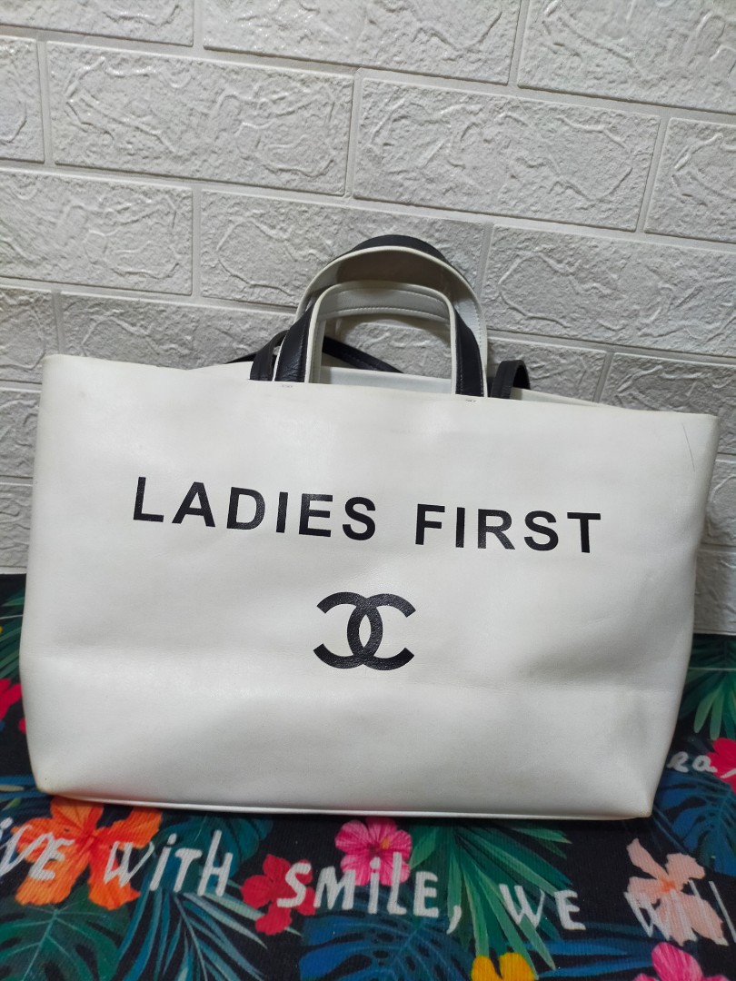 Chanel Ladies First Tote, Luxury, Bags & Wallets on Carousell