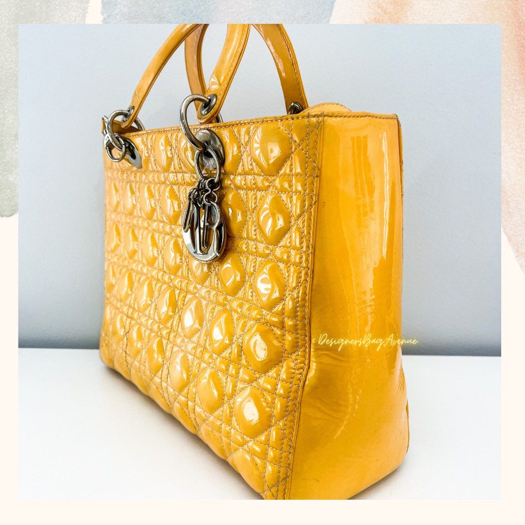 Christian dior sales yellow bag