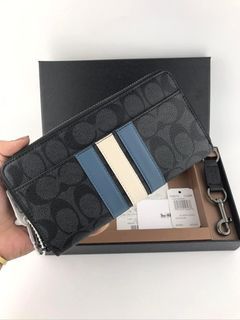 Coach long wallet with keyholder