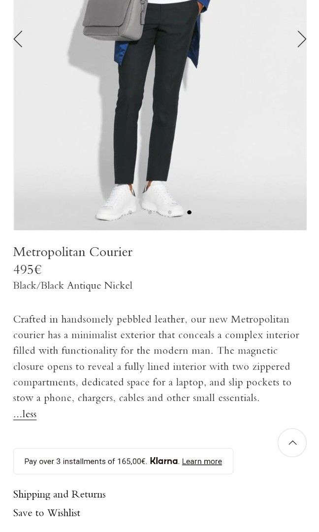 Coach metropolitan courier messenger bag sales
