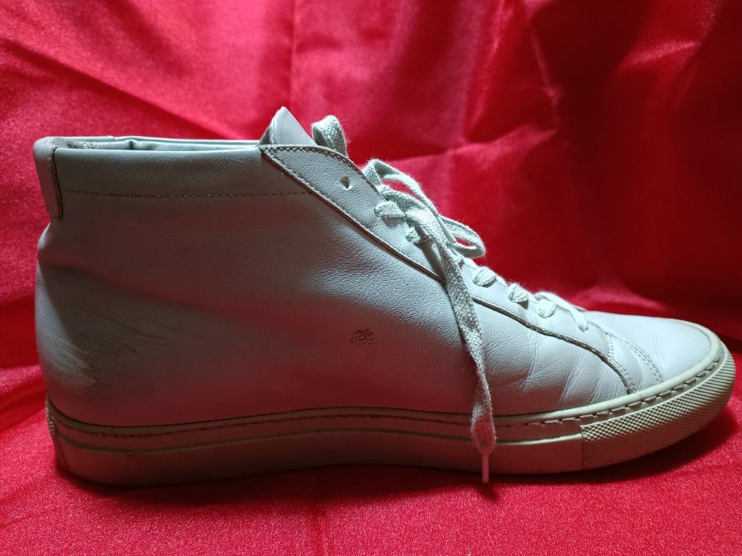 Common Projects Achilles Mid Sneakers (Category: Sneakers) located in Quezon City. Submitted by bestydriz_911 (Listing ID 1195862435, Image 2). Description: Common Projects Achilles Mid Sneakers (Grey) Made in Italy.