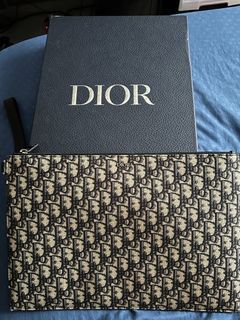 Dior A4 Oblique Jacquard Clutch