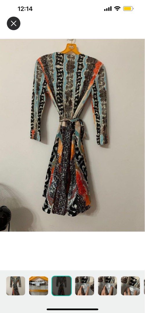 DVF Amelia Snakeskin Wrap Dress