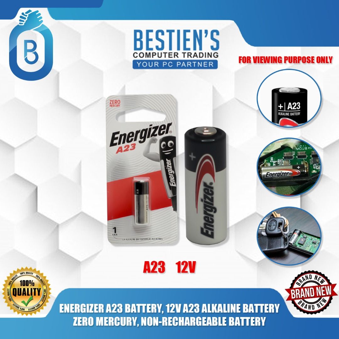 Energizer Miniature Alkaline Battery A23 12V 1 Pcs / Pack