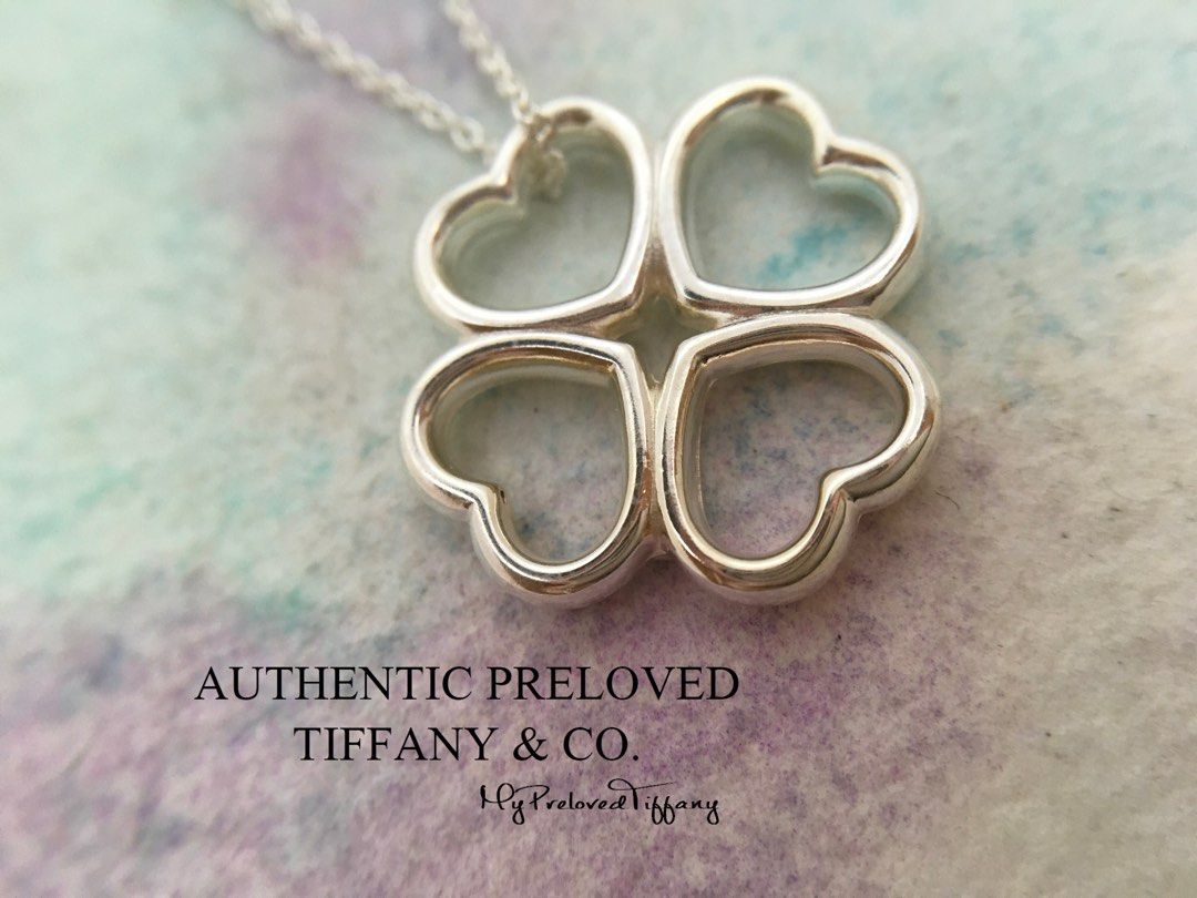 Tiffany 4 discount leaf clover necklace