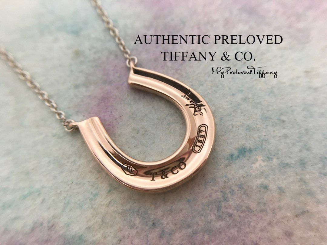 Tiffany and co horseshoe necklace on sale