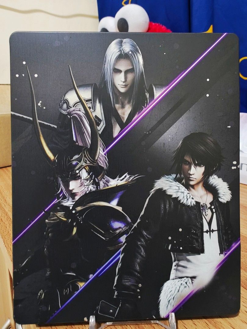 Final Fantasy Dissidia Steelbook Bundle RARE (Category: PlayStation) located in Paranaque City. Submitted by yepyep291 (Listing ID 1192020333, Image 2). Description: Selling as bundle only (R1) Sephiroth Steelbook 10/10 Lightning Steelbook 9/10 (1 scratch on the back, otherwise in perfect condition no dents) Comes with two game sleeves, two game discs, manuals and pamphlets. No cards included. Discount for multiple purchases; please check out my 