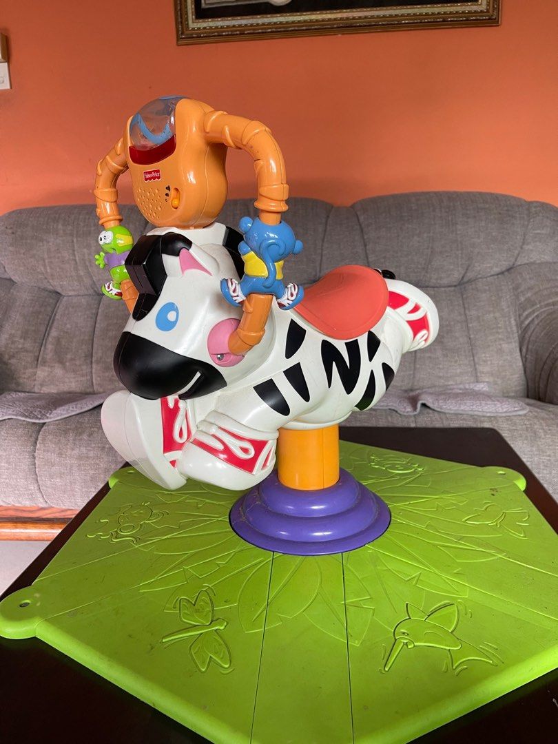 Fisher Price Bounce and spin zebra